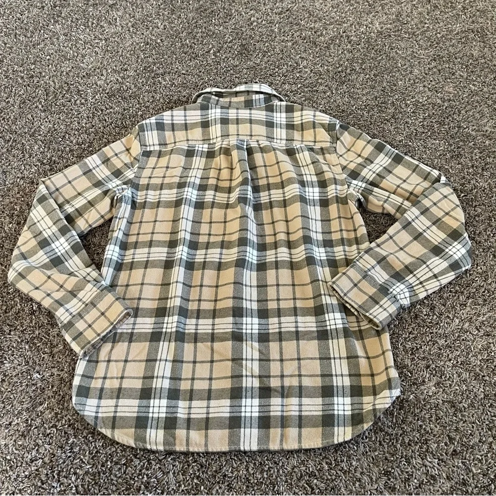 The North Face Long‎ Sleeve Plaid Flannel Button Down Shirt Men’s Size M Heavy